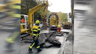 Infolge Wasserrohbruch: Einige Churer Haushalte sassen am Dienstag zeitweise auf dem Trockenen.