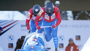 Michael Vogt und Sandro Michel geben Schub. Die Startzeiten von 4,92 bzw. 4,94 Sekunden dürfen sich sehen lassen.