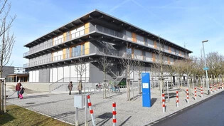 Holzig: Das 2017 bezogene Schulhaus Weiden in Rapperswil-Jona würde mit seiner Fassade der kantonalen Vorgabe wohl entsprechen.