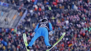 Sprung in den Hexenkessel an der Mühlenkopfschanze: Simon Ammann gelang in Willingen mit Platz 28 sein bestes Saisonresultat