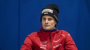 Dominik Peter blickt der WM in Planica nach der Top-Ten-Klassierung in Rasnov etwas zuversichtlicher entgegen. (Archivaufnahme)