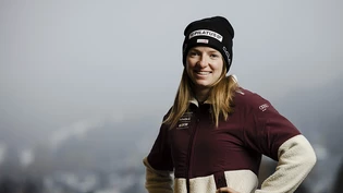 Nadine Fähndrich freut sich über einen weiteren Podestplatz.