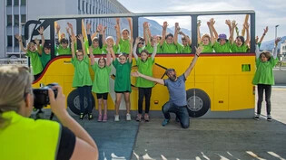 Stets in Bewegung: 57  Schulklassen nahmen am Donnerstag rund um den Bahnhof Chur am ÖV-Kindertag teil.