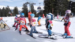 Keiner zu klein: Die Kinder kommen dank der Schneesportwoche mit dem Wintersport in Kontakt. 