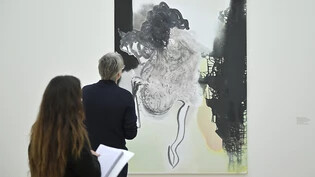 Neu in der Sammlung der Fondation Beyeler:  "Le desespoir de la vieille" (2020) der südafrikanischen Künstlerin Marlene Dumas in der aufgefrischten Sammlungspräsentation.