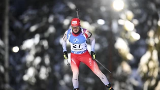 Starke Frühform: Sebastian Stalder läuft in Östersund zum zweiten Mal in seiner Karriere auf den 5. Platz eines Weltcuprennens