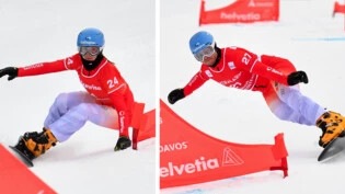 Bescheidener Erfolg bei der Weltcuppremiere in Davos: Die Uznerin Ladina Jenny fährt zu Rang 7, ihr Verlobter, der Bündner Dario Caviezel, scheitert schon in der Qualifikation.