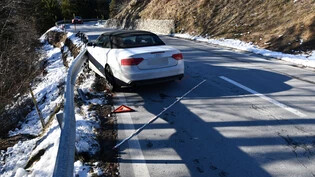 Die Unfallstelle auf der Arosastrasse in Chur.