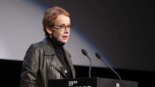 Ständeratspräsidentin Eva Herzog an der Eröffnung der 59. Solothurner Filmtage.