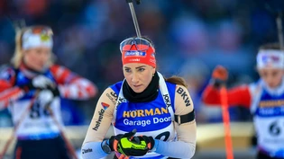 Gute Schiessleistung: Elisa Gasparin, Amy Gasparin und Aita Gasparin brauchten bei 30 Schüssen nur einen einzigen Nachlader.