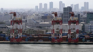 Hafen in Tokio: Die Exporte haben in Japan im Januar zugenommen. (Archivbild)