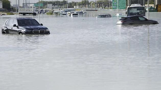 Teile von Dubai sind stark überschwemmt. Foto: Jon Gambrell/AP/dpa