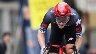 Maikel Zijlaard vom Schweizer Team Tudor gewinnt den Prolog zur 77. Tour de Romandie