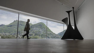 Die Skulptur "Funghi Neri" von Alexander Calder ist derzeit im Kunstmuseum der italienischen Schweiz in Lugano zu sehen.