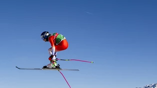 Fanny Smith schaffte es am Heim-Weltcup in Veysonnaz als einzige Schweizerin aufs Podest