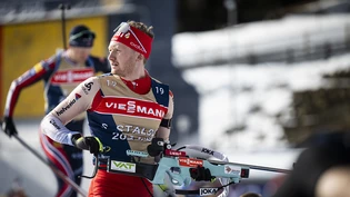 Sebastian Stalder am Montag beim Training in Lenzerheide. Im Schiessstand macht ihm keiner war vor, was dem Zürcher auch die Selektion für die Mixed-Staffel einträgt