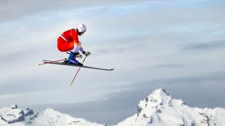 Skicrosser Tobias Baur fährt in Veysonnaz als Dritter aufs Podest