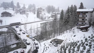 Am Mittwoch fiel reichlich Schnee über Cortina d'Ampezzo