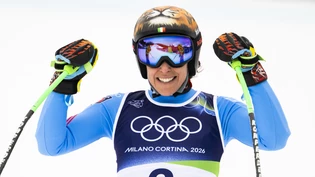 Federico Brignone war im olympischen Super-G in Cortina eine Klasse für sich