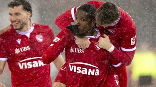 Jubel im Schneetreiben: Der FC Thun kommt dem Meistertitel immer näher