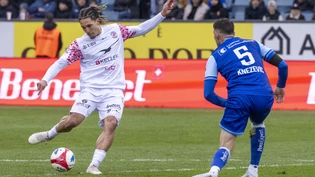 Nishan Burkart stellt Luzerns Abwehr vor Probleme