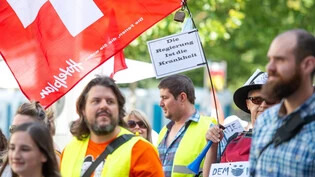 Gegen Coronamassnahmen: Der Verein Stiller Protest organisierte Anfang September eine Kundgebung in Chur, bei der über 4000 Leute teilgenommen haben. 