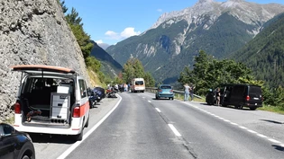 Zwei Töfffahrer verletzten sich am Sonntagnachmittag in Crusch bei Sent.