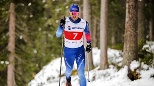Konzentriert: Jason Rüesch ist unterwegs auf der Heimloipe in Davos.