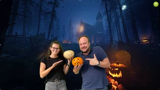 Wer gewinnt? Jasmin und David duellieren sich in der grossen Kürbis-Challenge.