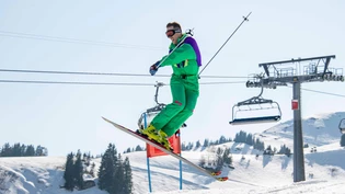 Auf die guten alten Zeiten: Am Retro-Skitag Flumserberg erleben Teilnehmende einen kunterbunten Tag auf und an der Piste. 