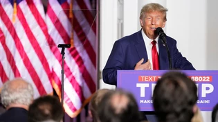 Nach Anklageverlesung in der Dokumentenaffäre: Ex-US-Präsident Donald Trump verkauft sich in seinem Golfclub in Bedminster vor seinen Anhängern als Opfer der Biden-Regierung.  