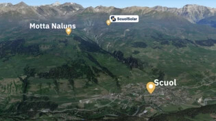 Hoch auf dem Berg: Neben dem Skigebiet Motta Naluns soll die neue Fotovoltaikanlage von Scuol zu stehen kommen. 