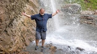 Abkühlung: Geologe Mark Feldmann freut sich, dass wir noch Wasser haben.