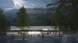 Noch gut zwei Jahre: Die Realisation der neuen Messe- und Eventhalle Obere Au ist per Ende 2025 vorgesehen. Sie soll die heutige Stadthalle bei der Brambrüeschbahn ersetzen.
