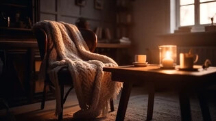 Einladendes Ambiente: Wenn die kalte Jahreszeit anklopft, kann man es sich in den eigenen vier Wänden besonders gemütlich machen – etwa mit einer kuscheligen Decke und dem sanften Schimmern einer Kerze. 