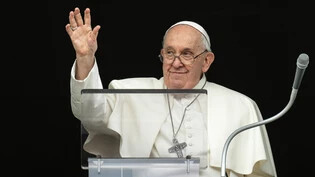 Wirbt für mehr Nächstenlieben: Papst Franziskus winkt während des Angelusgebets am Samstag in Vatikanstadt den Gläubigen zu.