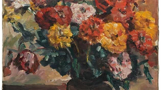 Auflösung des Bildgegenstandes: Das Gemälde «Zinnien» von 1924 ist eines von 13 Werken von Lovis Corinth, die derzeit in der Galerie Karsten Greve zu sehen sind. 