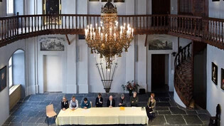 Neuer alter Glanz: Der Rittersaal im bischöflichen Schloss in Chur ist restauriert worden und wird jetzt für die Bevölkerung geöffnet.