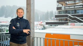 Ein bisschen Stolz muss ein Ursin Fravi ist einer der Geburtshelfer der Biathlonarena in Lantsch/Lenz.