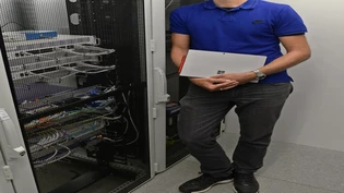 Datenschatz: IT-Chef Ralf Luchsinger von der GKBL hat die ganze Bank auf dem Server im Haus.