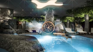 Die künftige Badelandschaft für Familien im Grand Resort Bad Ragaz.