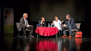 Mit Peter Zimmermann (von links) als Moderator diskutieren Rolf Widmer, Simone Gatti und Ruedi Schwitter über Altersfragen.
