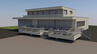 Visualisierung: So soll das neue Betriebsgebäude aussehen. 