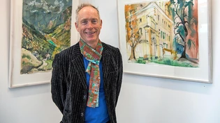 «Meine Aquarelle sind alle hier in der freien Natur entstanden», Luke Piper, Maler