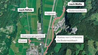 6.5 Meter breit soll die künftige Strasse sein