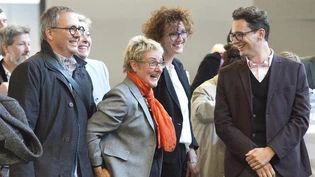 Sandra Maissen ist sichtlich glücklich über ihr Wahlergebnis zur neuen Stadträtin von Chur.