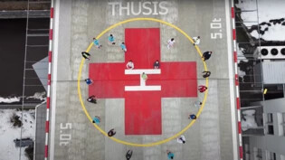 Das Spital Thusis hat bei der «Jerusalema Challenge» mitgemacht.