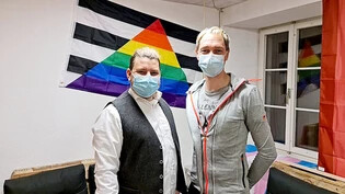 Engagiert: Holger und Björn Niggemann (rechts) vom Verein Sozialwerk.LGBT+ setzen sich für die Anliegen queerer Menschen im Kanton ein. 
