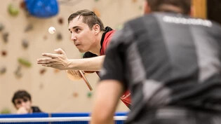 Den Ball im Blick: Martin Guman will dem Tischtennisclub Rapperswil-Jona helfen, in der NLA zu verbleiben.