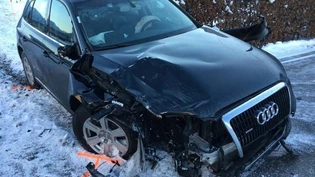 Das Auto von Tiziano M. nach dem tödlichen Unfall.